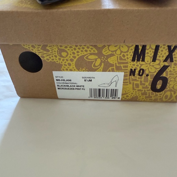 NIB Mix No. 6 Elegant Zebra Women's Heels sz 8.5 - Picture 10 of 10